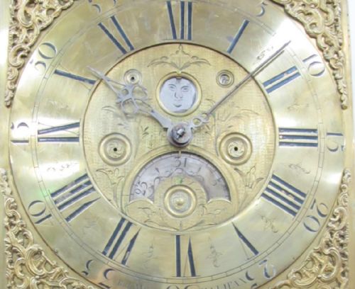 18TH CENTURY OAK THIRTYHOUR LONGCASE CLOCK BY RICHARD MIDGLEY OF HALIFAX LONG CASE - ADDITIONAL PHOTO 5
