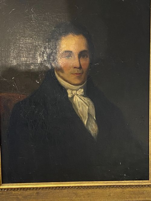 LARGE EARLY 19TH CENTURY PORTRAIT OF A GENTLEMAN ENGLISH SCHOOL OIL ON CANVAS - ADDITIONAL PHOTO 2
