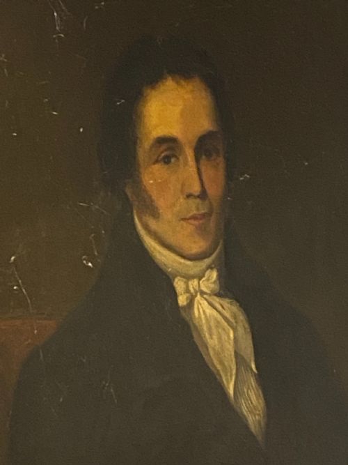 LARGE EARLY 19TH CENTURY PORTRAIT OF A GENTLEMAN ENGLISH SCHOOL OIL ON CANVAS - ADDITIONAL PHOTO 10