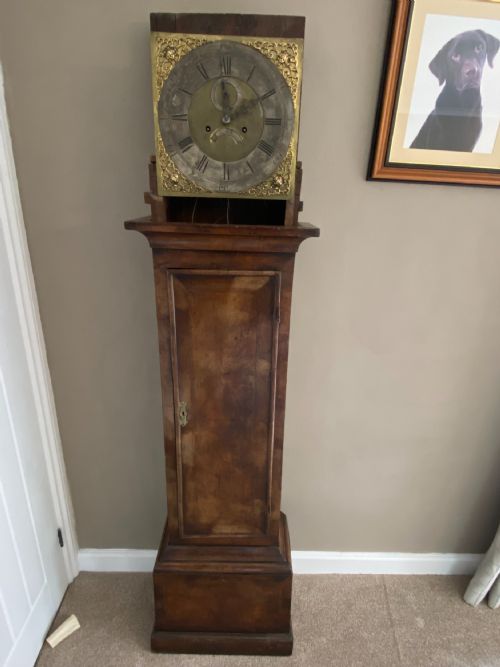 A GEORGE II WALNUT LONGCASE CLOCK WITH EIGHTDAY MOVEMENT BY JOHN STOKES OF BEWDLEY LONG CASE - ADDITIONAL PHOTO 2