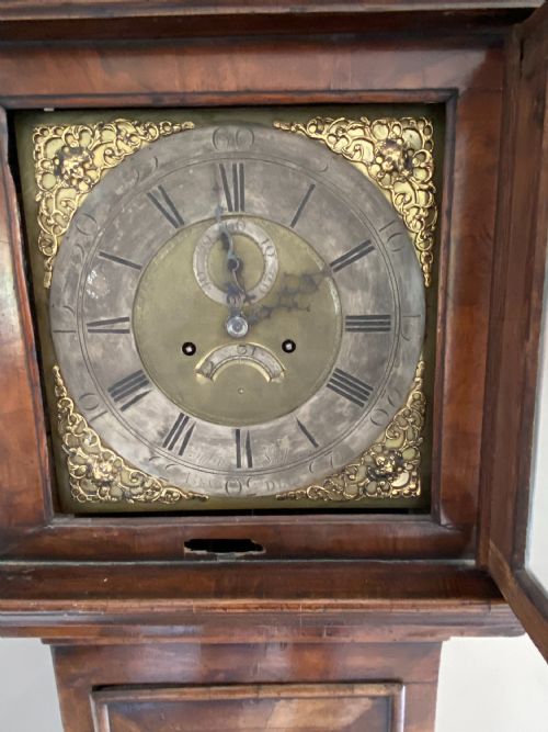 A GEORGE II WALNUT LONGCASE CLOCK WITH EIGHTDAY MOVEMENT BY JOHN STOKES OF BEWDLEY LONG CASE - ADDITIONAL PHOTO 11
