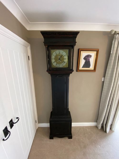 an 18th century oak thirtyhour moon phase longcase clock by richard midgley - CATEGORY: ANTIQUE CLOCKS - DATED 18TH CENTURY