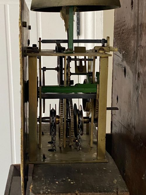 COUNTRY OAK CASED LONGCASE CLOCK BY HENRY BAKER 172030 - ADDITIONAL PHOTO 2