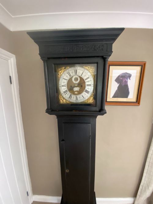 PAINTED OAK LONGCASE CLOCK BY BENJAMIN ROGERS C172540 - ADDITIONAL PHOTO 3