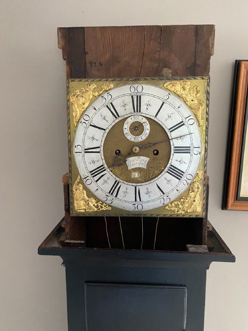 PAINTED OAK LONGCASE CLOCK BY BENJAMIN ROGERS C172540 - ADDITIONAL PHOTO 7