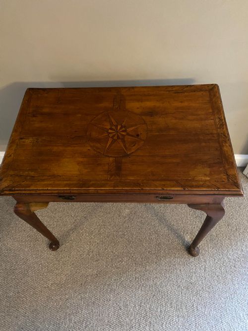 GEORGIAN INLAID FRUITWOOD SIDE TABLE C 175080 - ADDITIONAL PHOTO 4