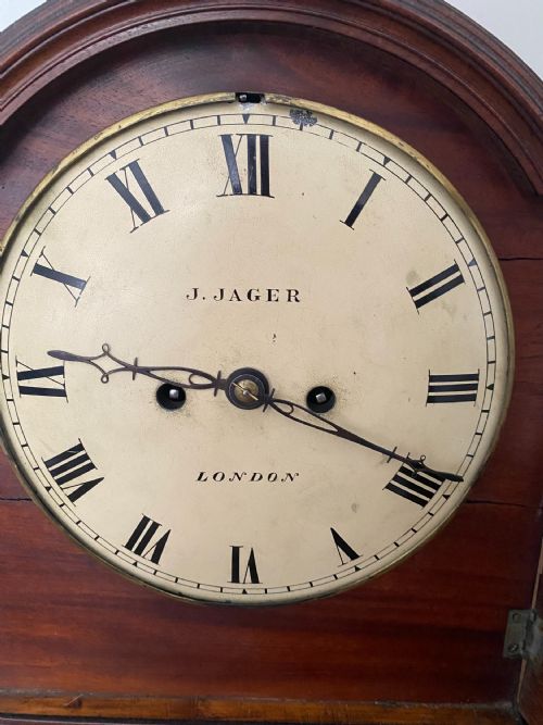 REGENCY MAHOGANY AND BRASS MOUNTED BRACKET CLOCK - ADDITIONAL PHOTO 13