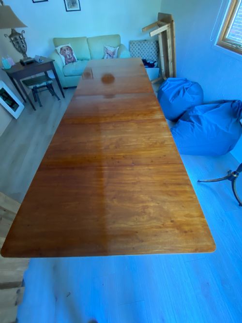 12 SEATER 'PLUM PUDDING' MAHOGANY DINING TABLE C1830 - ADDITIONAL PHOTO 2