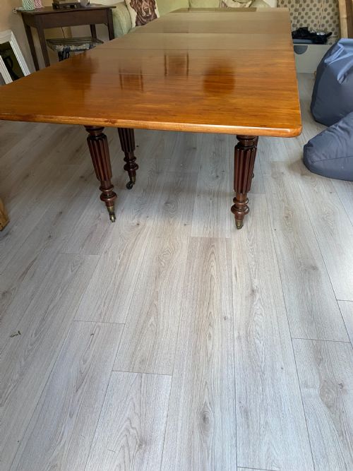 12 SEATER 'PLUM PUDDING' MAHOGANY DINING TABLE C1830 - ADDITIONAL PHOTO 6