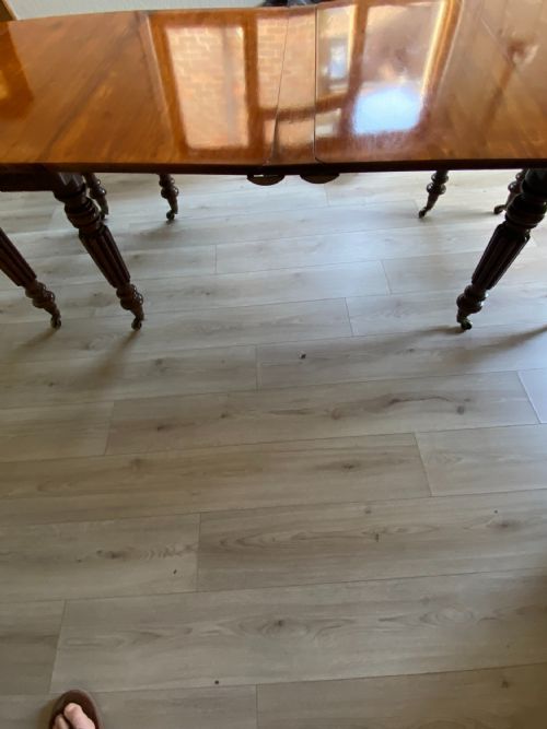 12 SEATER 'PLUM PUDDING' MAHOGANY DINING TABLE C1830 - ADDITIONAL PHOTO 8