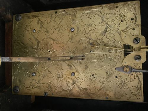 A VERY FINE EARLY 18TH C RICHARD ROOKER EBONISED DOUBLE FUSEE BRACKET CLOCK AND BRACKET - ADDITIONAL PHOTO 10