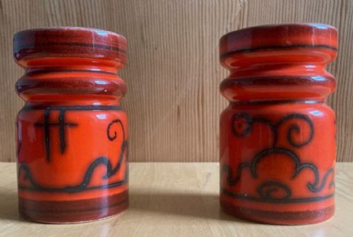 pair of flora holland 913 gouda tokio vases - CATEGORY: ANTIQUE VASES - DATED 1920