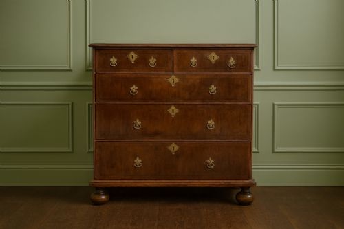 QUEEN ANNE WALNUT CHEST OF DRAWERS C1700 - ADDITIONAL PHOTO 6