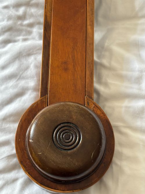 GEORGE III MAHOGANY STICK BAROMETER - ADDITIONAL PHOTO 3