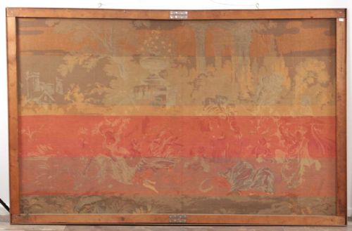 LARGE 18TH CENTURY FRAMED FRENCH TAPESTRY PANEL - ADDITIONAL PHOTO 3