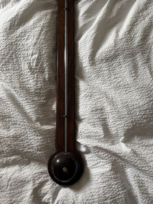 REGENCY MAHOGANY STICK BAROMETER SIGNED P CAMINADA TAUNTON - ADDITIONAL PHOTO 6