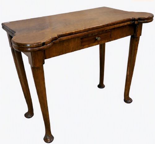 George III  Flame Mahogany Card Table - C1780