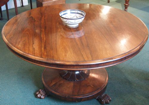 Quality Roasewood Tilt Top Breakfast/dining Table C1830