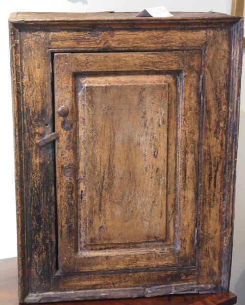 Early 19th C Painted Pine Cupboard (Original Paint)