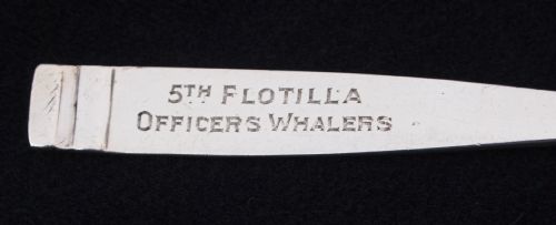 A Rare Naval Officers Silver Presentation Oar 1927 Hms Vortigern