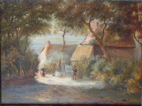 Signed Early 19th C Dutch School Oil on Board