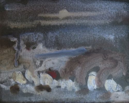 Peggy Somerville 1918-1975 - Moonlight Aldeburgh Beach