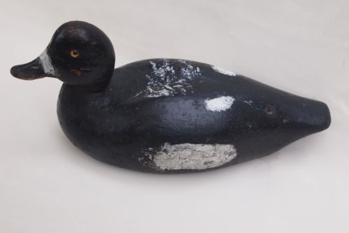 A Carved Duck Decoy - Drake Ring Neck Duck Circa 1930