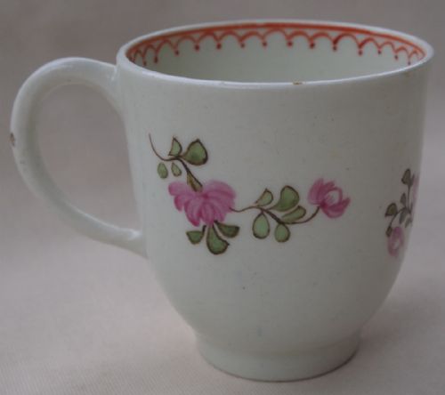 fig 1. Lowestoft Porcelain Coffe Cup 'Curtis' C1785