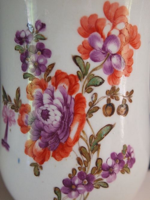 fig 1. Lowestoft Porcelain Tulip Painter Large Mug 1775 - Ex Golden Collection