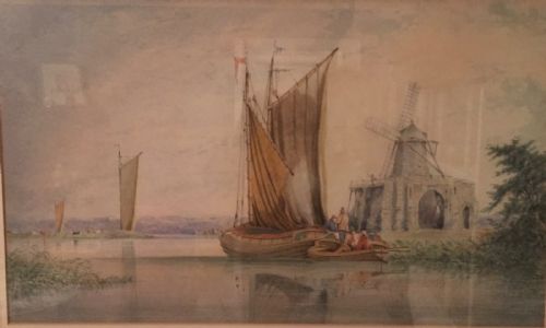 Mile Edmund Cotman 1810-1858 - St Benets Abbey on the River Bure Norfolk