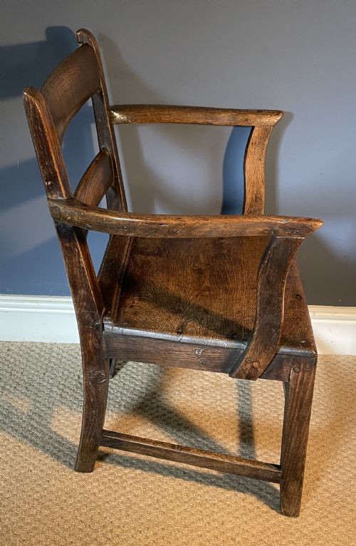 17TH CENTURY OAK FIRESIDE CHAIR - ADDITIONAL PHOTO 3