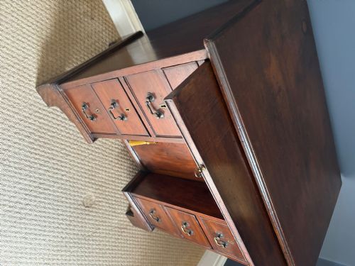 CUBAN MAHOGANY GEORGIAN KNEEHOLE DESK C1800 - ADDITIONAL PHOTO 1
