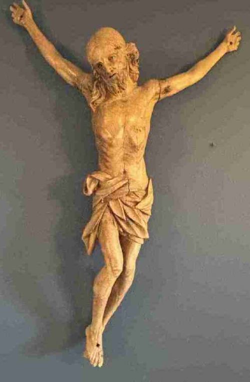 18th Century Spanish Carved Corpus Christi