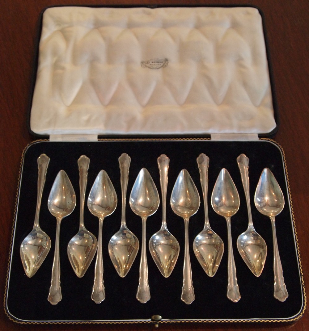 Stylish Silver Grapefruit Spoons - A good Wedding Present