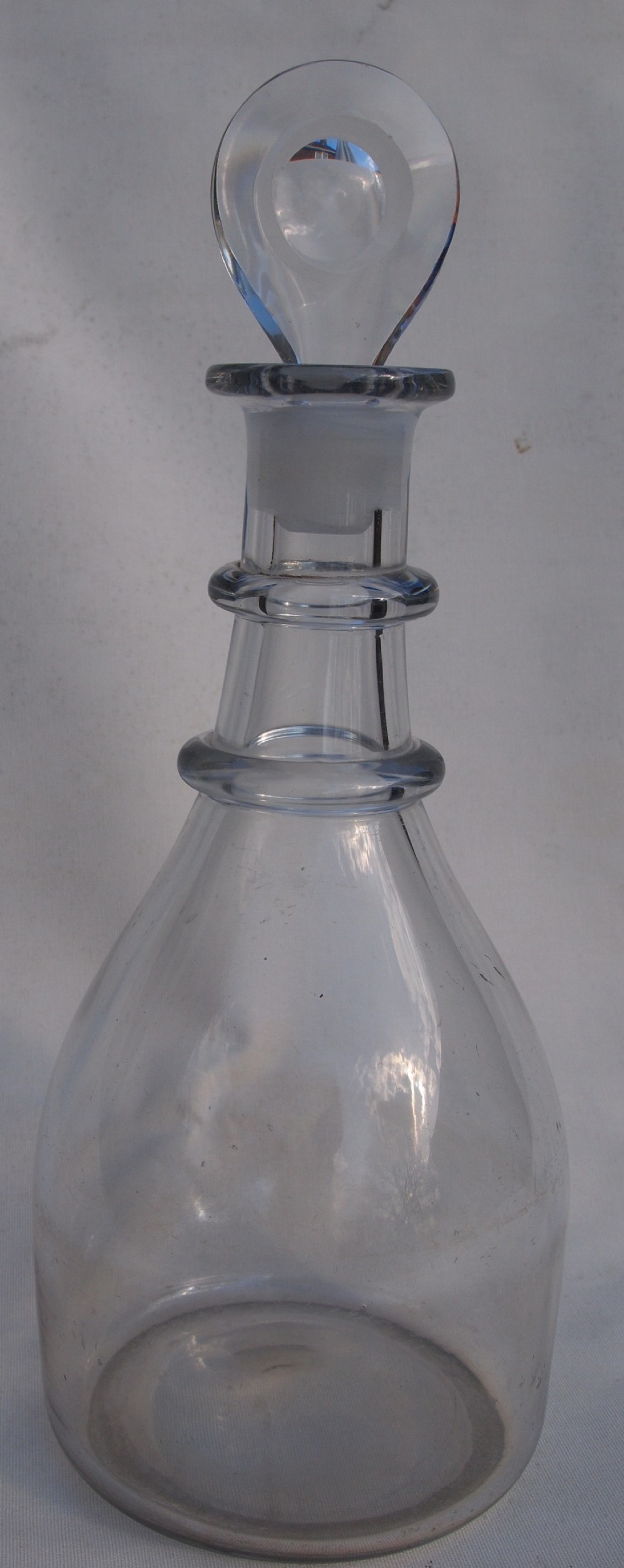 Early 19th C Mallet Shaped Wine Decanter