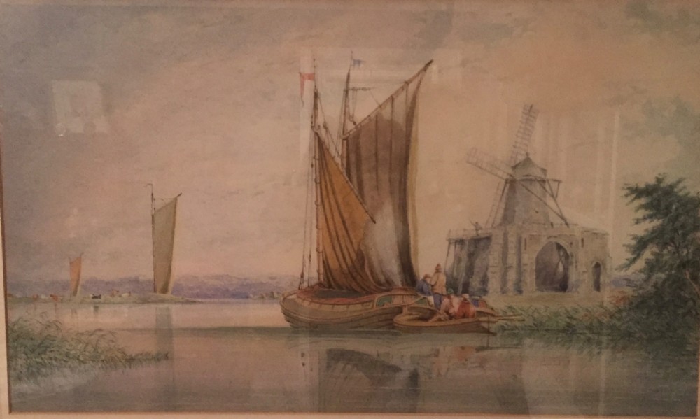 Mile Edmund Cotman 1810-1858 - St Benets Abbey on the River Bure Norfolk 