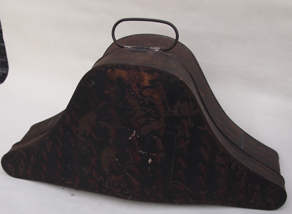 A Naval Lieutenant's Bicorn Hat C1900 & Tin Hat Box View VI