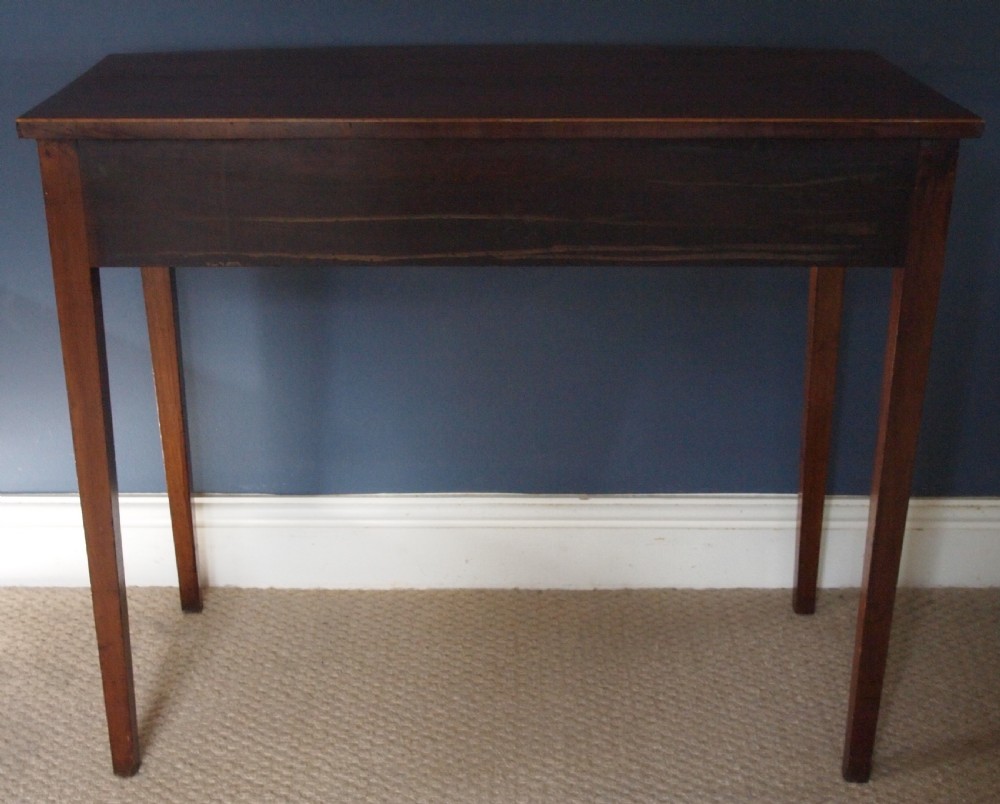 19th C Mahogany Bow Front Side Table View IV