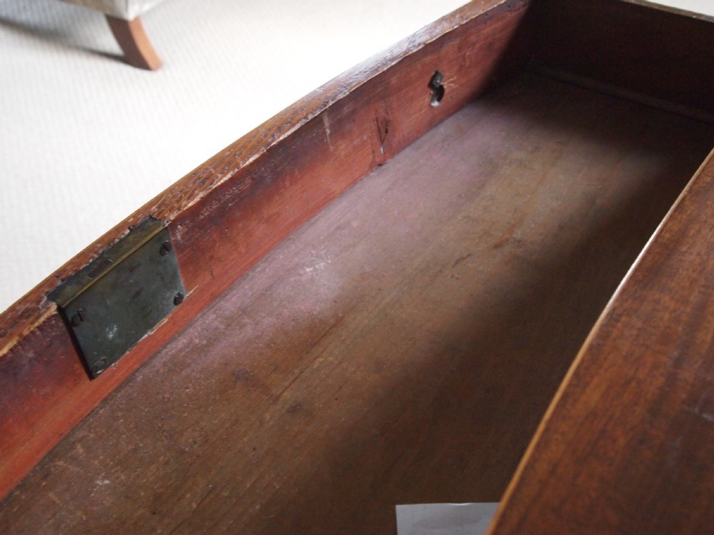 19th C Mahogany Bow Front Side Table View VII