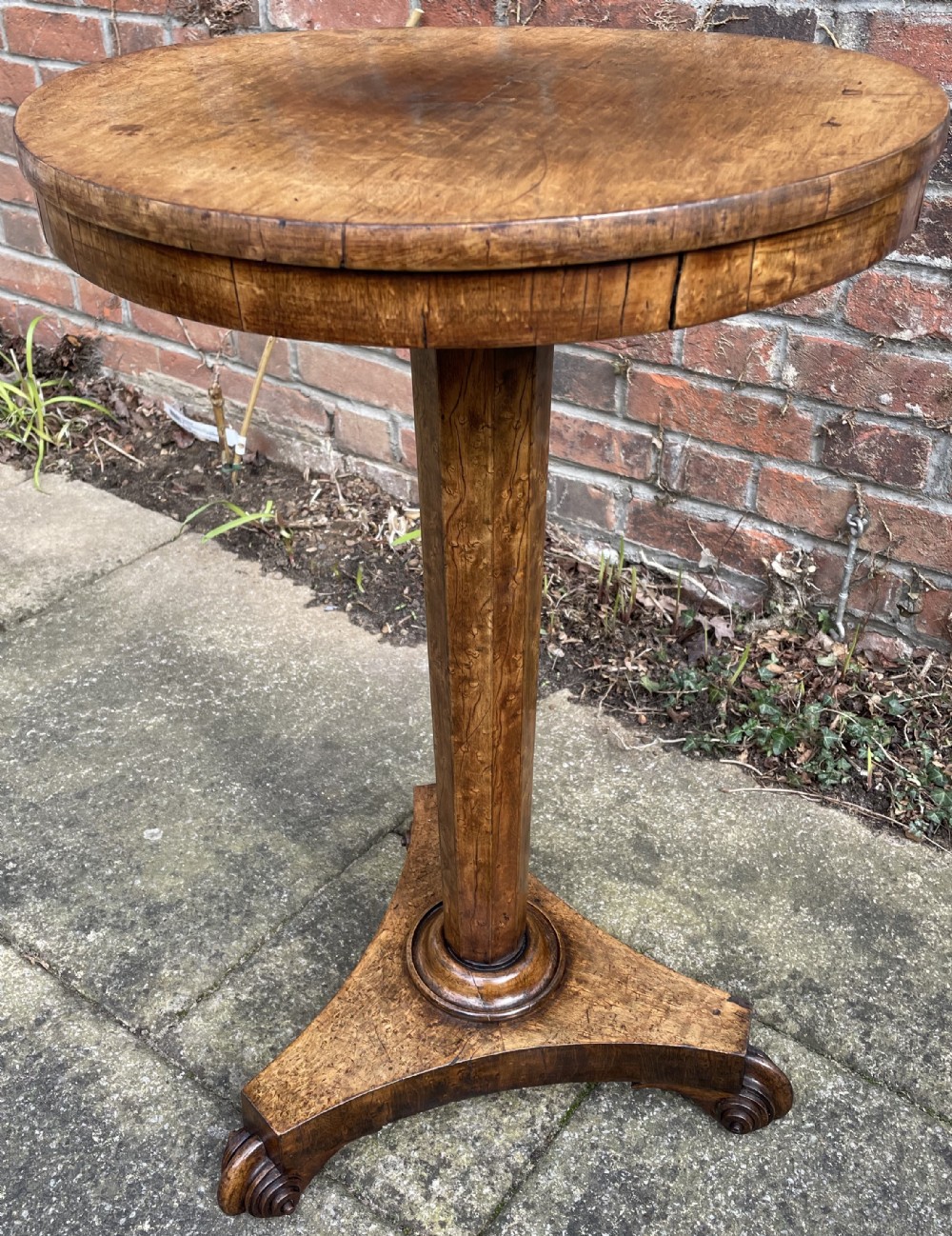 William IV Maple Country Side Table Circa 1835