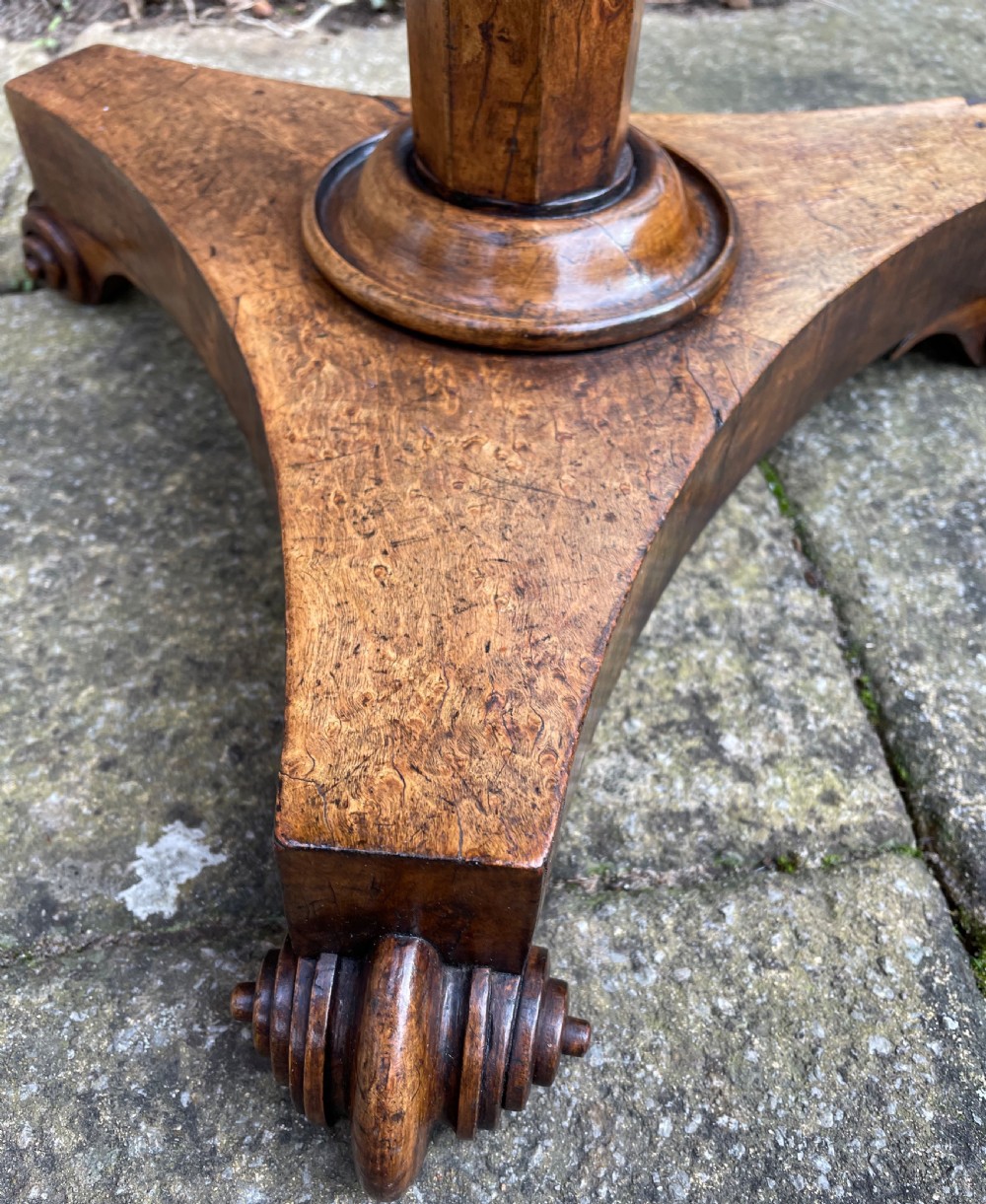 William IV Maple Country Side Table Circa 1835 View II