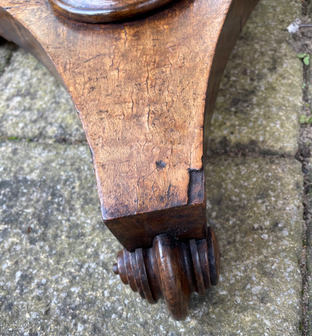 William IV Maple Country Side Table Circa 1835 View IV
