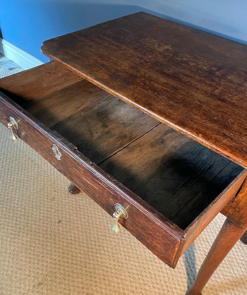 Georgian Oak Lowboy Circa 1750 View IV