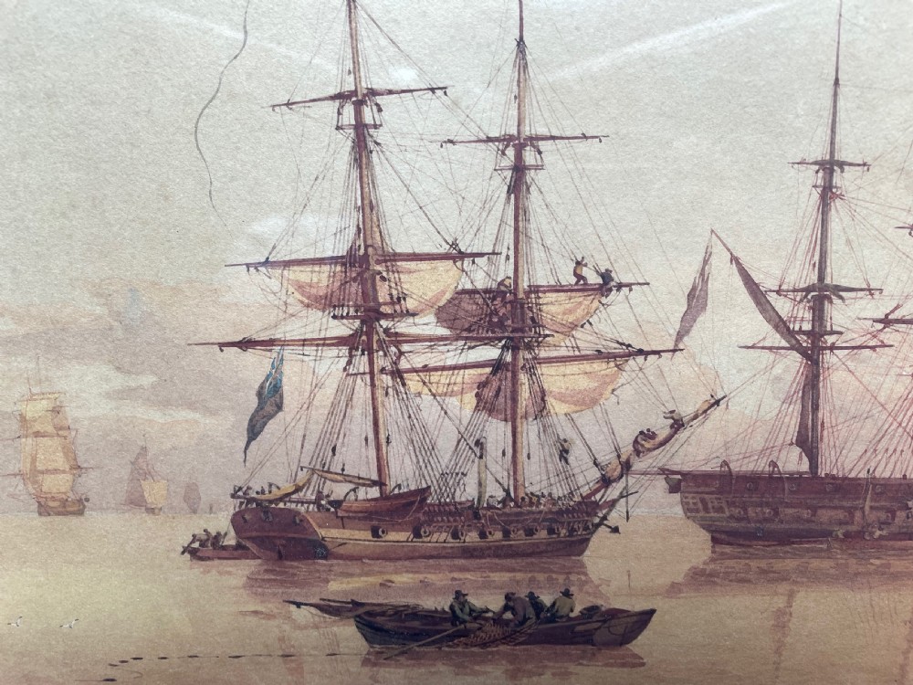 Naval Vessels at Anchor - William Joy 1803-1867 View III
