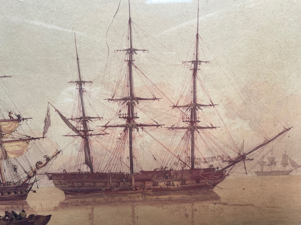Naval Vessels at Anchor - William Joy 1803-1867 View IV