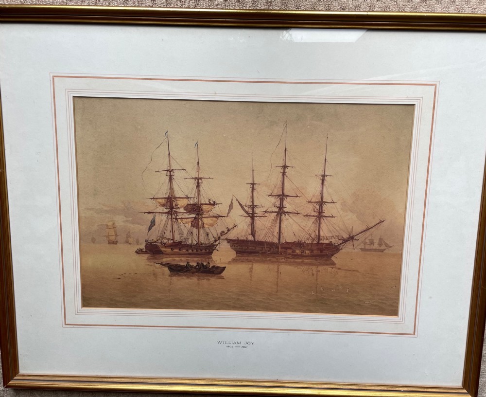 Naval Vessels at Anchor - William Joy 1803-1867 View V