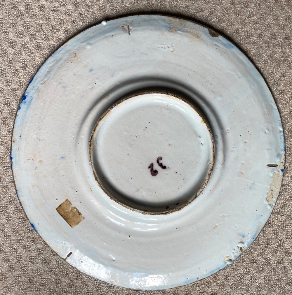 19th century faience armorial charger View III