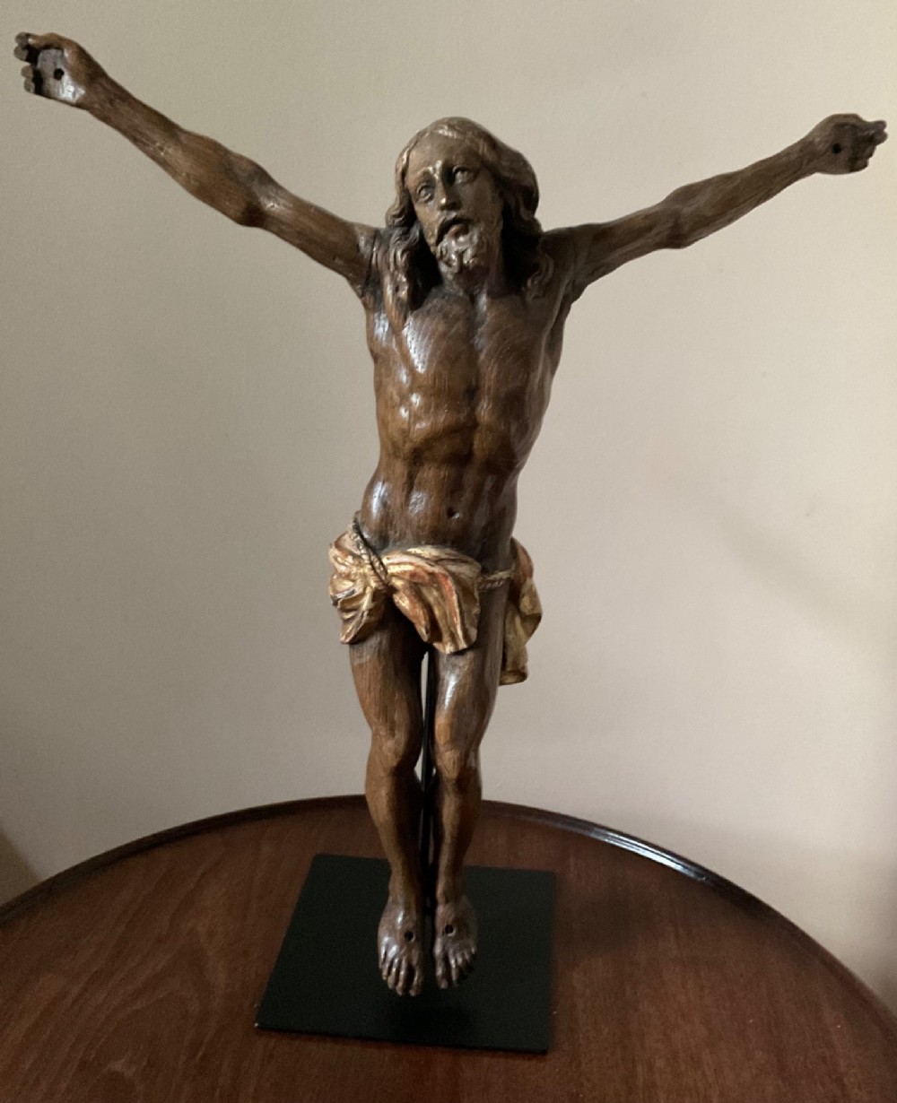 17th Century Low Country Carved Corpus Christi