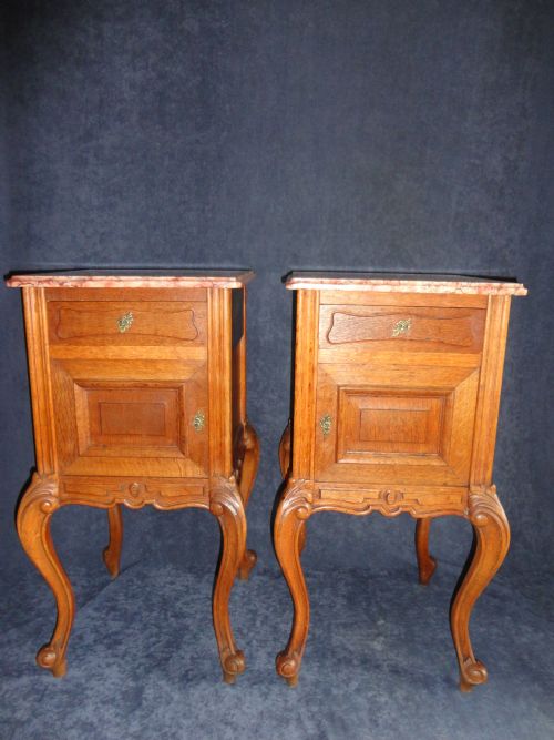 Pair of French Bedside Cabinets