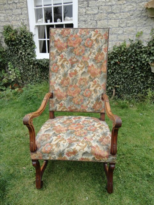 French Walnut Hall Chair